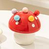 Rustproof Mushroom Fruit Fork Creative Cute Toothpick with Holder  Kitchen Supplies