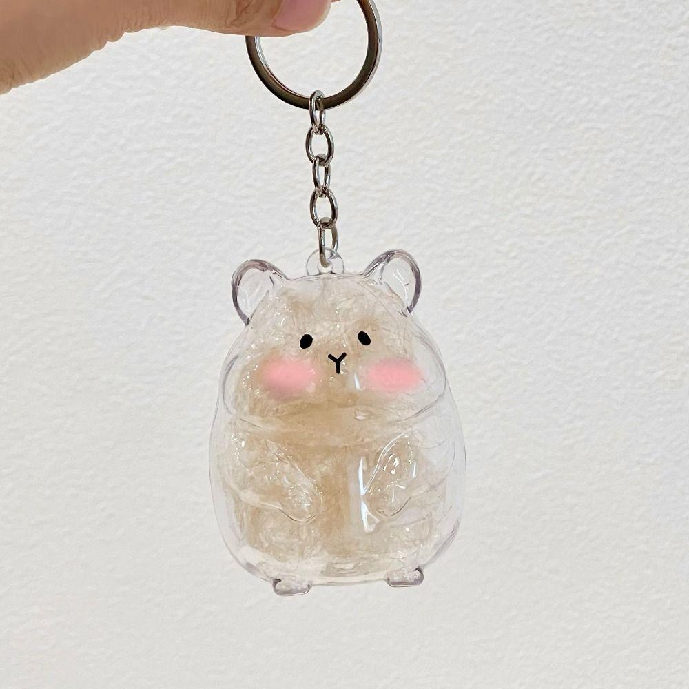 Pet Shaped Hamster Hair Storage Hair Container Pet Hair Memorial Keyring  Backpack