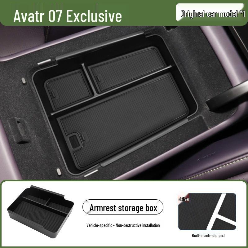 Avatr 07 Car Universal Central Control Armrest Storage Box - Fits 26 Models Avatr 07 [2024 Model]