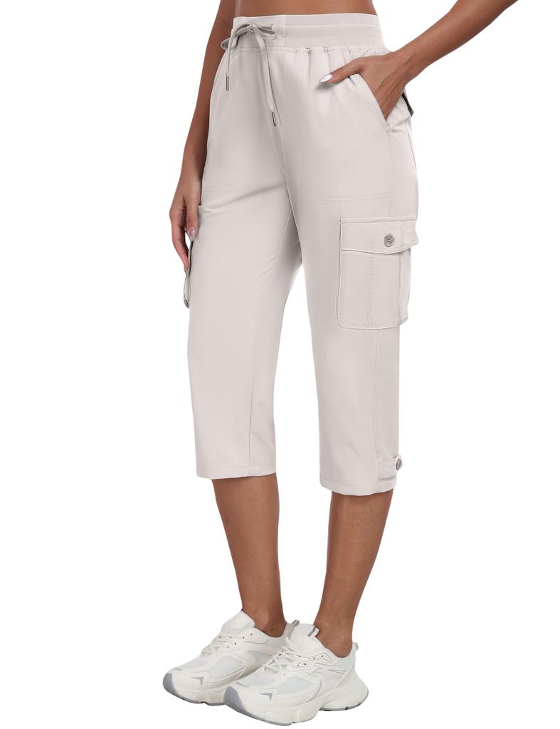 YIRUIYA Length Sports Cargo Capri Training Fitness Perfect for Mountain and Everyday Use Women's 3/4 Pants, Pants, Wear, Wear, Sweatpants, Casual,