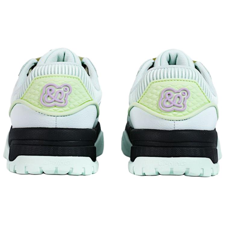 Li-Ning Classic Fashion Versatile Non-Slip Wear-Resistant Low-Top Skate Shoes Women Sneakers Sand-Blue AGCV280-3