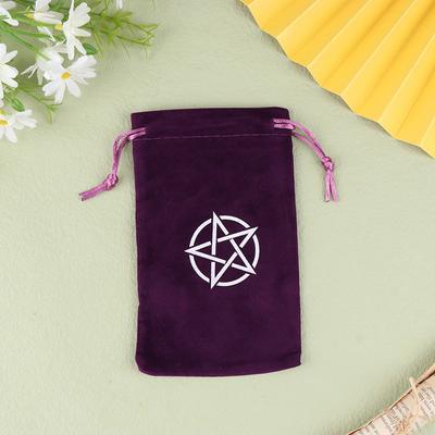 1Pc Samt Tarots Oracle Karten Lagerung Tasche Runes Konstellation Hexe Wahrsagerei Zubehör Schmuck Würfel Tasche Kordelzug Beutel