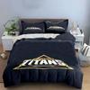 Gujarat Titans Logo Design Bedding Set Print Bedding Set Duvet Cover Pillowcases (1* Duvet Cover 2* Pillowcases Do Not Include Comforter)