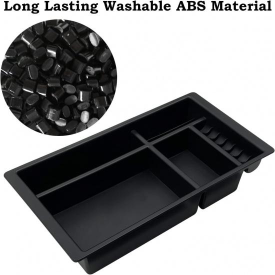 Center Console Organizer Compatible With 2015- Chevy Yukon Tahoe Suburban And 2014-2018 GMC Sierra Silverado Tray Accessories Armrest Storage-Full