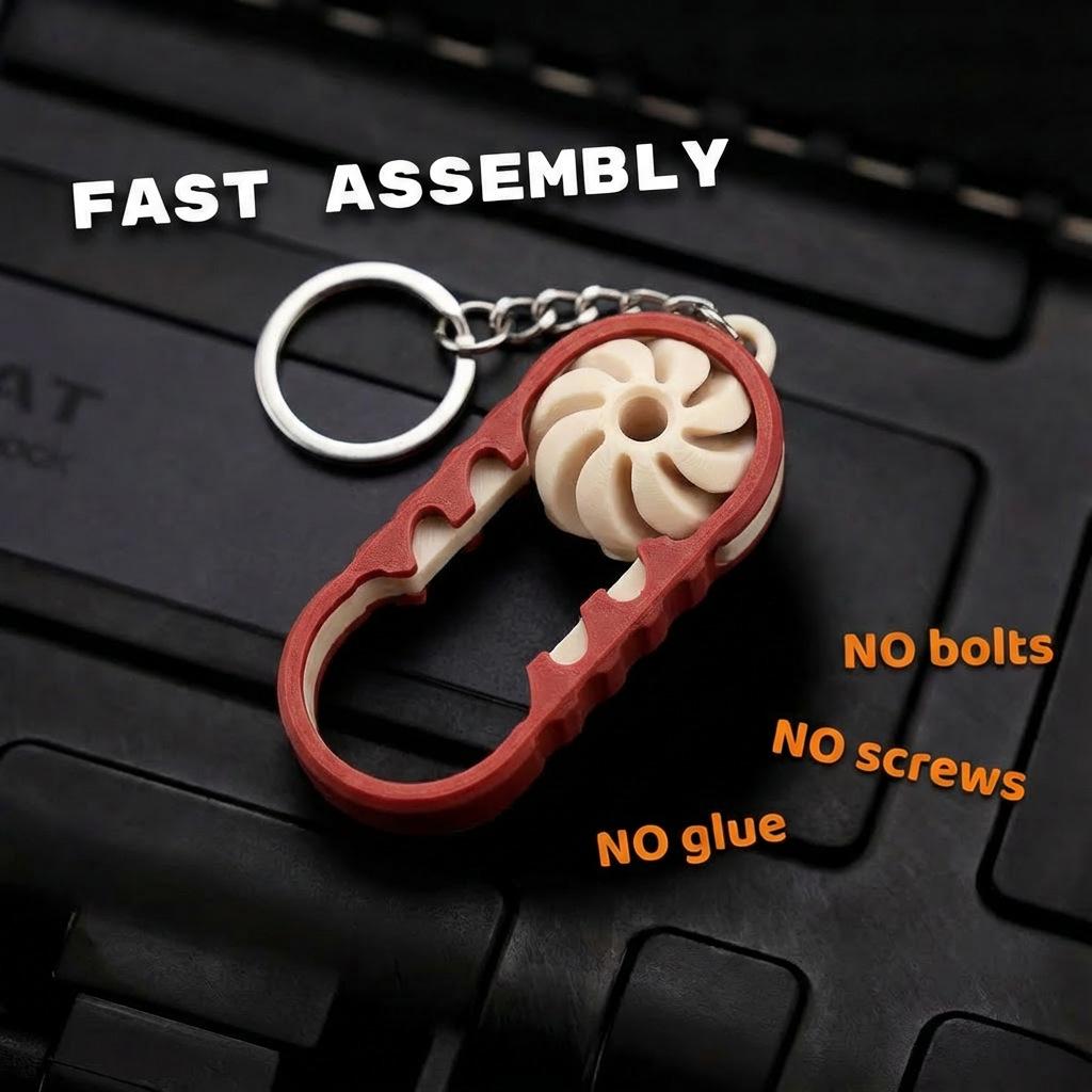 3D Decompression Keychain: Personalized Office Toy, Funny Casual Pendant, Creative EDC Accessory
