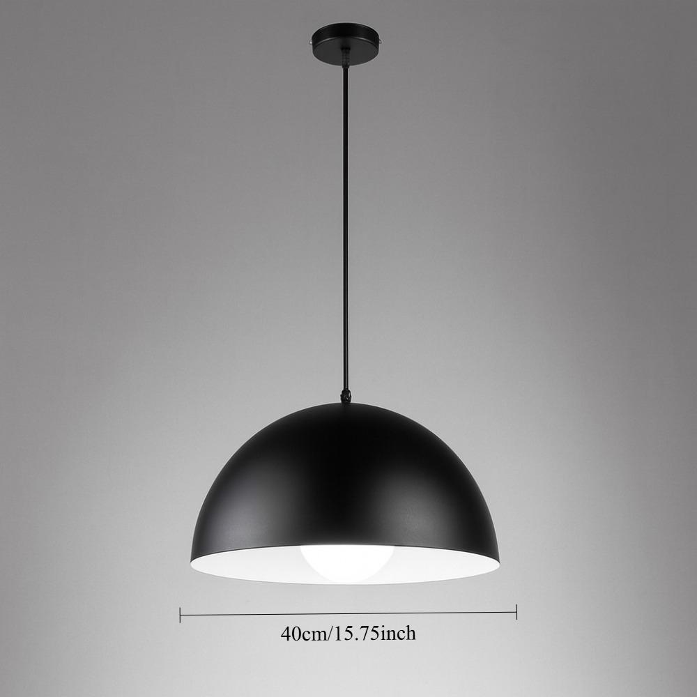 

Vintage Industrial Pendant Lamp 40CM Retro Metal Dome Pendant Light Fixtures Restaurant Dining Room E27 Ceiling Hanging Lamp No Bulb