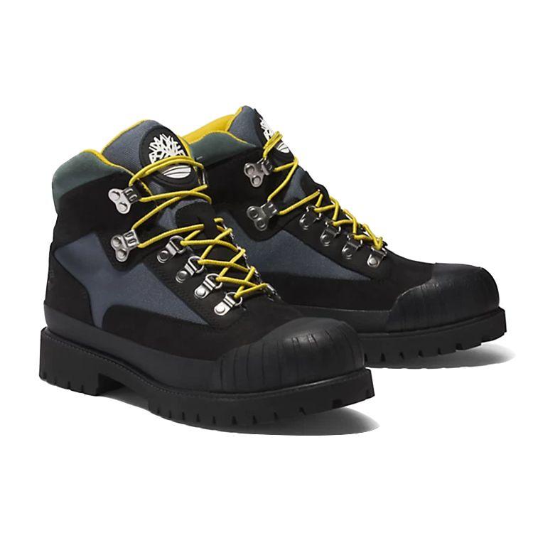 Timberland Heritage Series Rubber-Toe Leather Durable Short Outdoor Boots Men boots Black Gray A5QCZ001