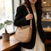 Crossbody Bag Women's New Niche Large-capacity Pu Tote Bag High-end Casual Versatile Zipper Shoulder Bag