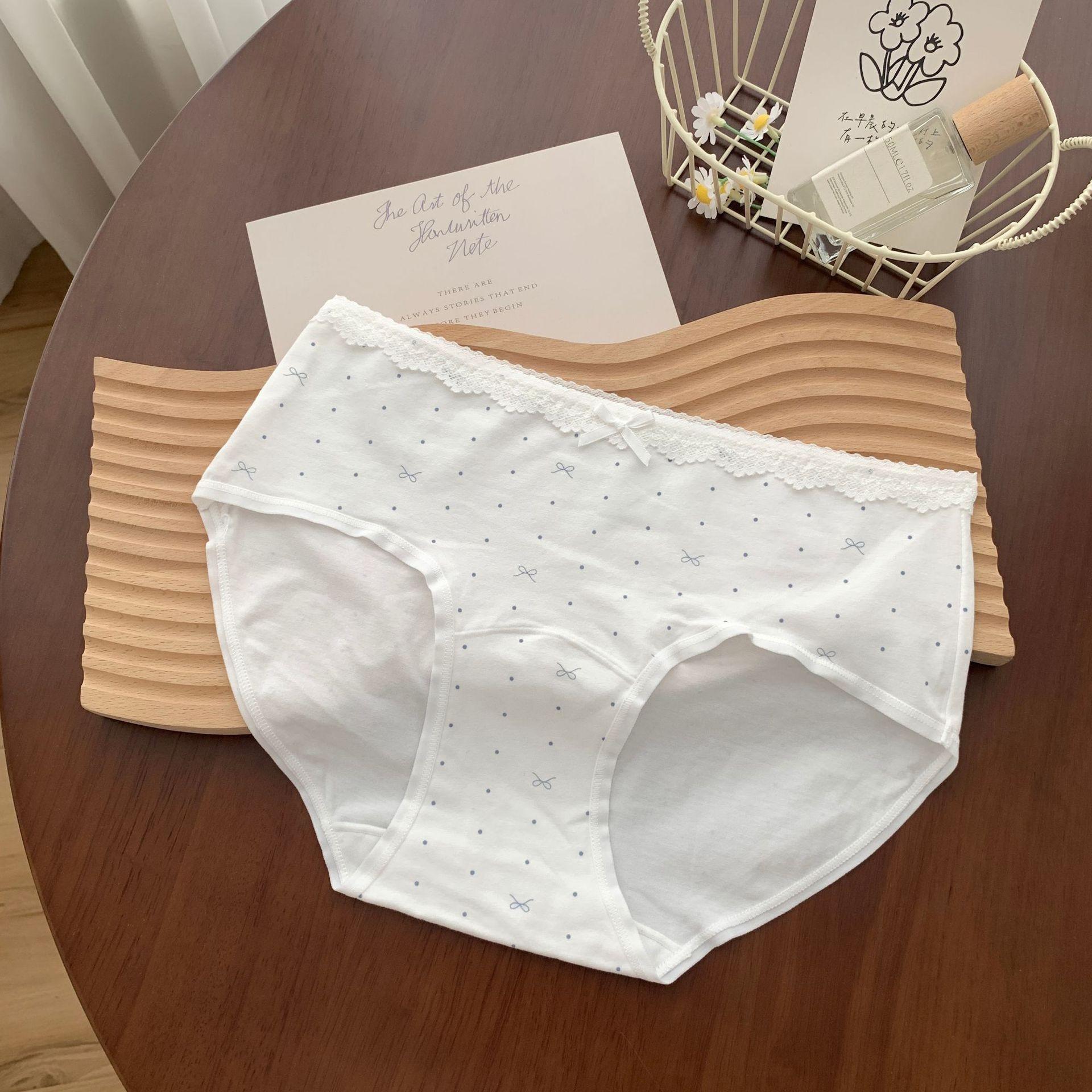 

Літні тонкі бавовняні антибактеріальні трикутні трусики для дівчаток, 16 см завдовжки, в язані, дружні до шкіри XL білий