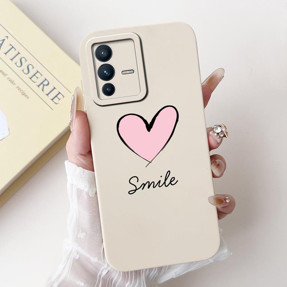 For Vivo V23 5G Case Soft Silicone Cute Patterned Cover Phone Cases For Vivo V 23 V23 V2130 V2303 Back Cover Funda ShockProof