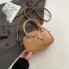 New messenger small bag women's high-end sense niche fashion handbag cute bow mini handbag