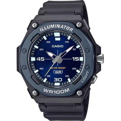 Standard LED Light Analog Quartz Watch MW-620H-2AV Men's Navy Blue