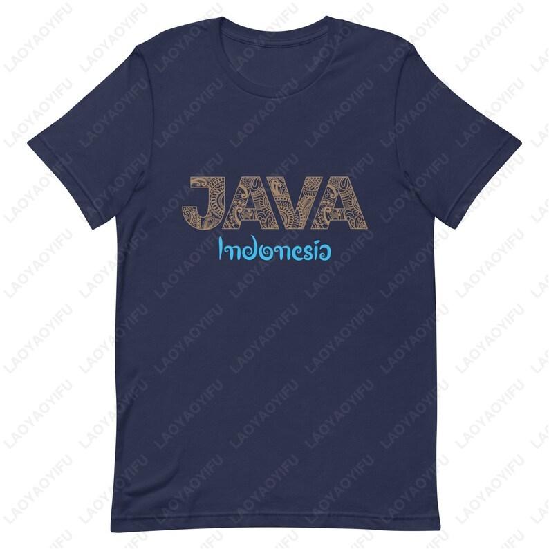 Indonesian Batik TShirt Java Gift Souvenir Jakarta Travel Shirt Summer Casual Fashion Unisex Streetwear Comfort Soft Cotton Tee