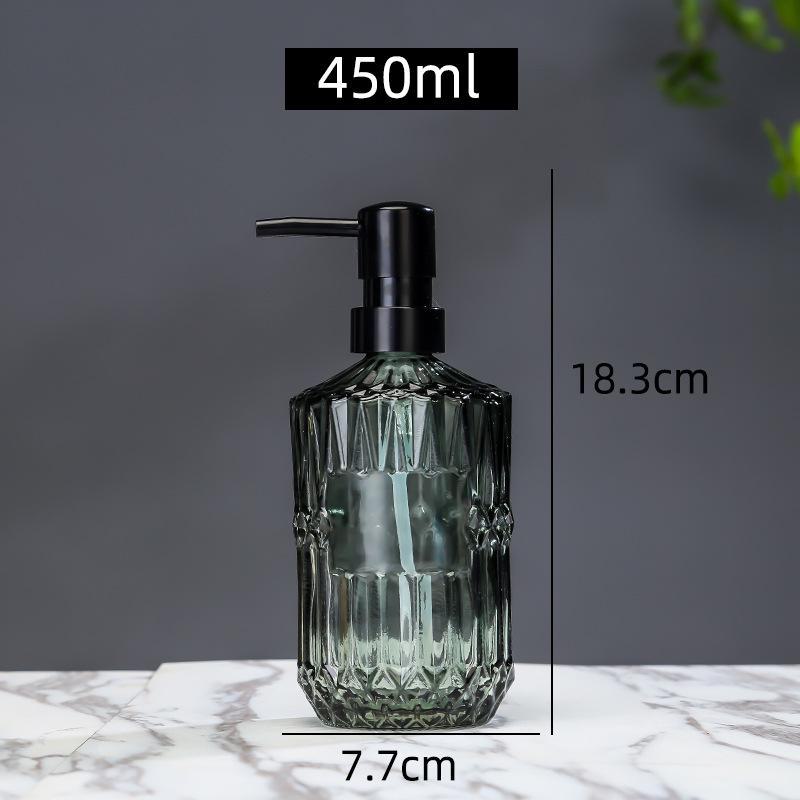 Nordic Glass Bathroom Bottles: Shower Gel, Lotion, Hand Sanitizer Dispensers