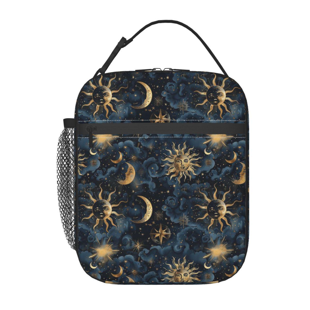 

Sun And Moon Pattern Insulated Lunch Bag for Women Children Leakproof Food Boxes Thermal Lunch Box Tote One Size