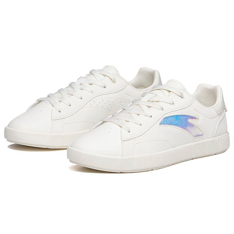 Anta Non-Slip Durable Low-Top Skate Shoes Women Sneakers White 122118061-2