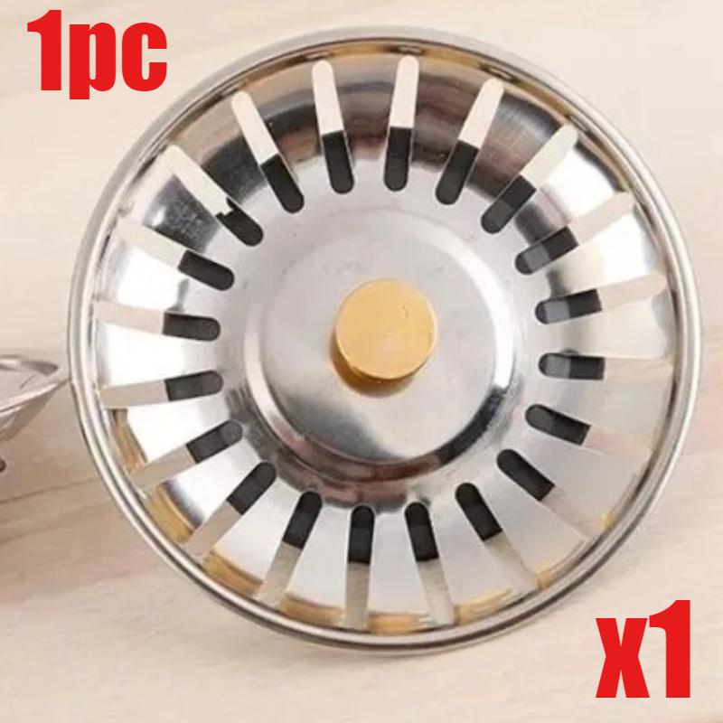 

Anti-Clog Sink Strainer Filter, Fine Mesh Screen Catches Food Debris & Hair, Universal Fit for Standard Drains,Easy-Clean Basket