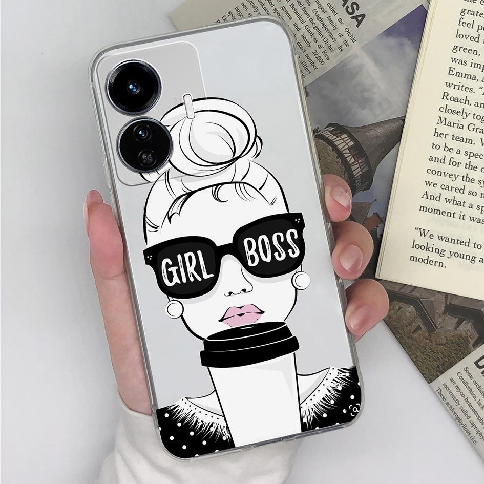 

Для Vivo Y97 Y90 Y91C Y83 Y9s Y55 Y73 Y75 Y51 Y52 Y77e Чехол для телефона с защитой от падения Прозрачный мягкий силиконовый модный бампер для мальчиков и девочек для Vivo Vivo Z6