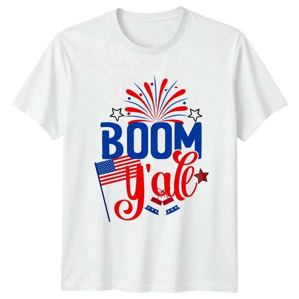 BOOM Yall Unisex T Shirt 4th Of July Gift S