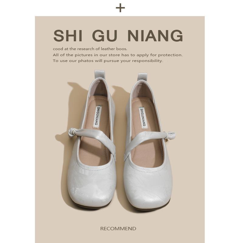 638-18 Mary Jane women's shoes 2025 autumn new flat-soled single shoes shallow beanie shoes summer shoes