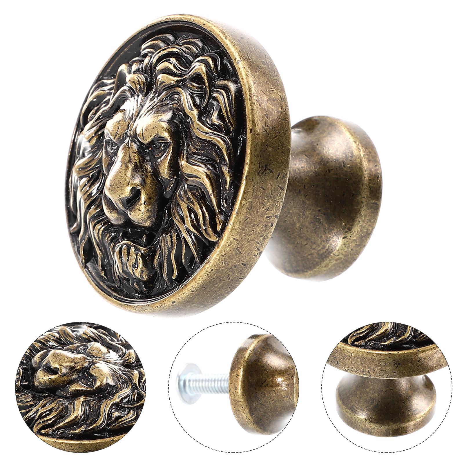 

Head Pull Handle Zinc Alloy Drawer Knob Furniture Cabinet Hardware Wardrobe Door Handles Bookcase Shoe Cabinets жовтий