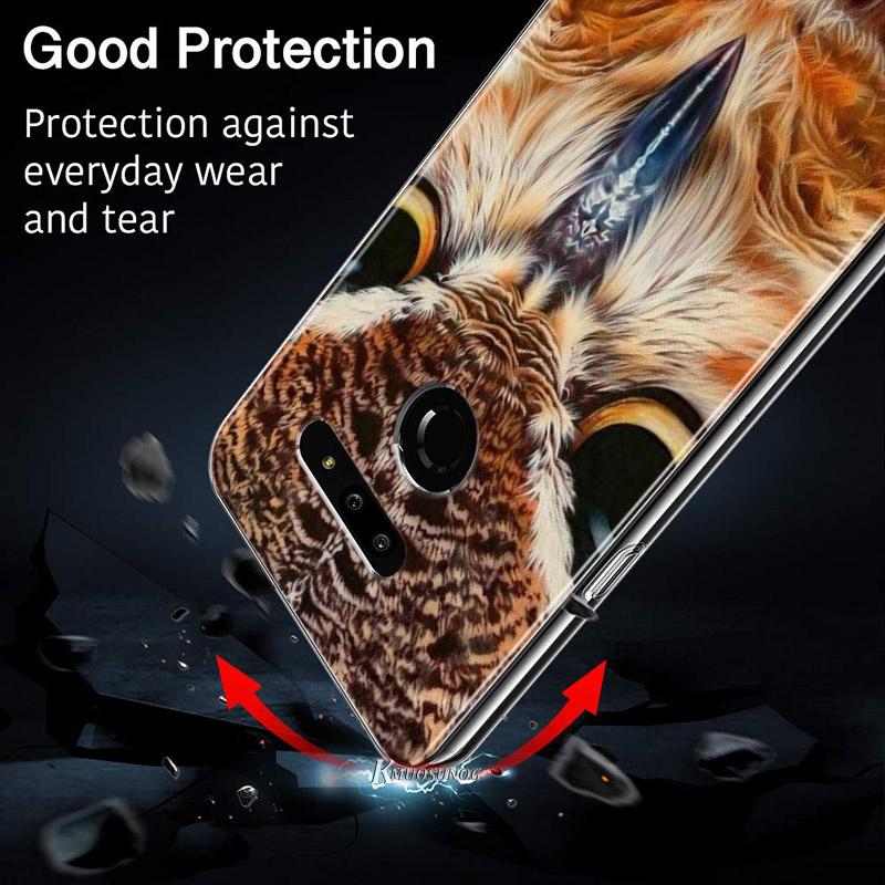 Camouflage Owl Animal For LG V60 V50S V50 G8X G8S G8 G7 ThinQ 5G K61 K51S K41S K30 K20 Q60 Q9 Soft Phone Case
