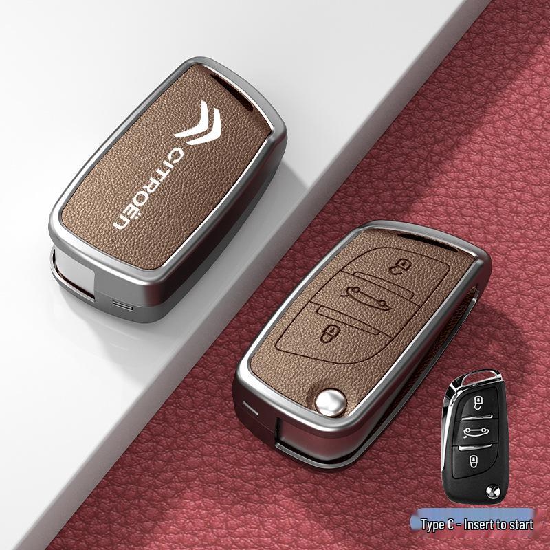 Car Key Cover & Buckle for Citroen C3XR, C4L, Tianyi, C5, C4 Sega, Elysee, C6 Models