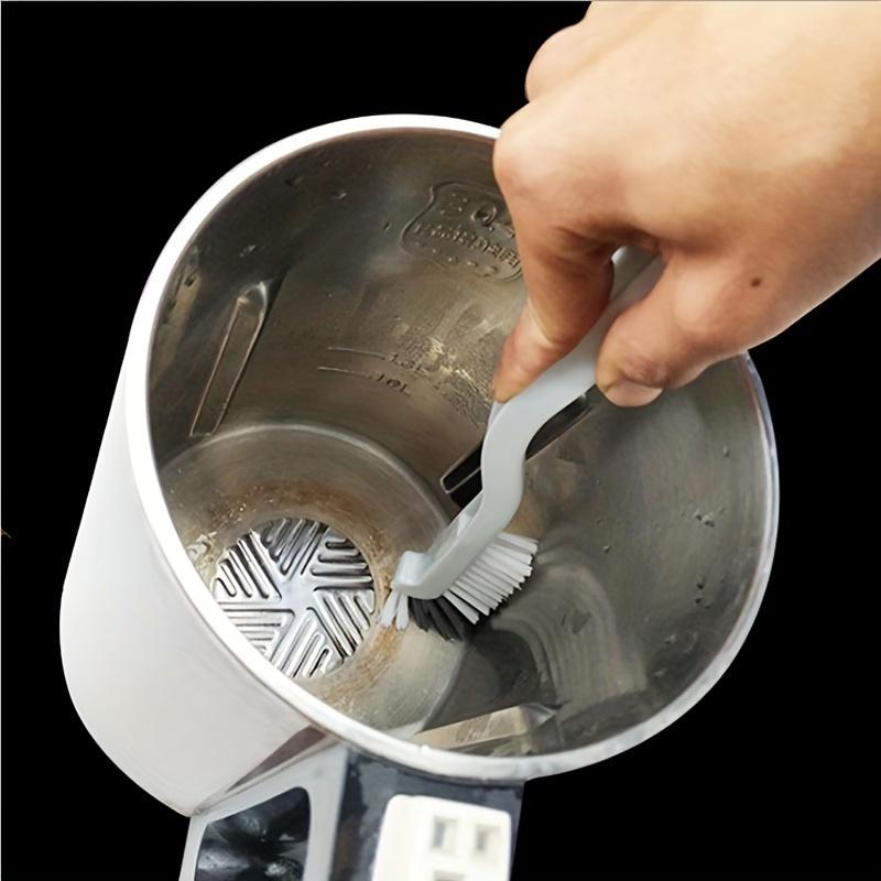 10 Stück, kleine Reinigungsbürste für enge Stellen, Schlitzbürste, Fugenbürste mit langem Griff, Detailbürste, Rillenbürste, multifunktionale kleine Bürste