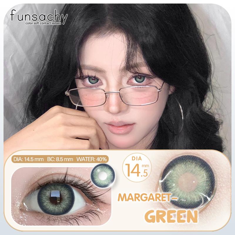FUNSACHY 2pcs Natural Look Blue Eye Lenses Colored Contact Lenses for Eyes Eye Makeup Beauty Pupil Gray Eyes New Fashion Lens