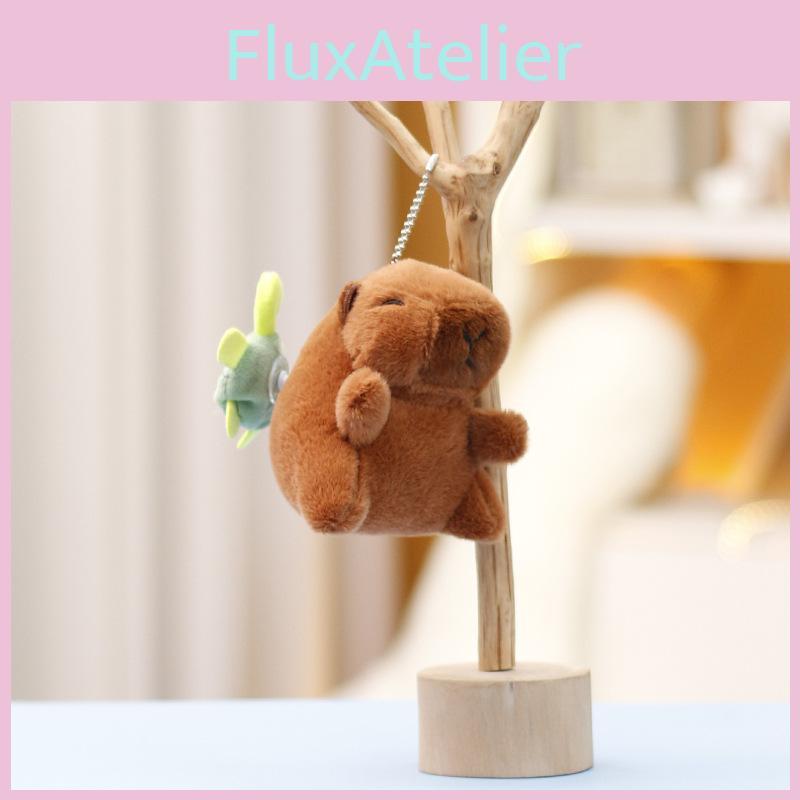 Toy Plush Capybara Keychain Stuffed Animal Doll Cartoon Gift Decoration Cute
