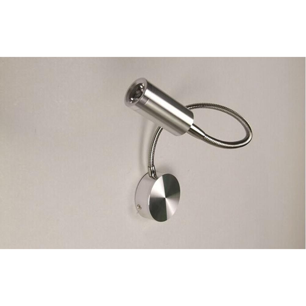 360-Grad-Drehbare LED-Wandleuchte 3W 200Lm Warmweiß Aluminium Flexibler Arm Lampe Schlafzimmer Arbeitsplatz Schreibtisch Heimdekoration Licht
