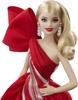 Mattel Barbie 2019 Holiday Doll with Red and White Blonde Curls - Collector Gown,