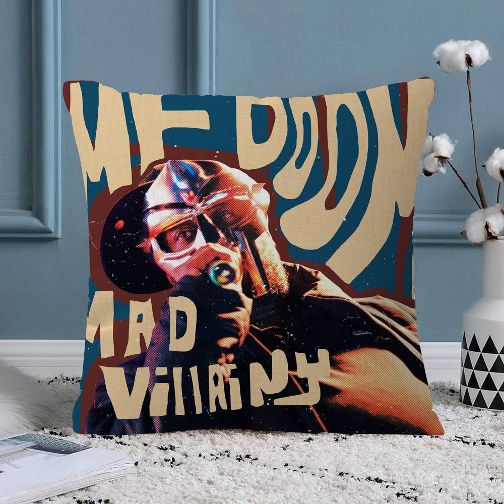MF DDoom Madlib Pillow Cover for Bedroom Room and Living Room Sofa Decorative Cushion Cover