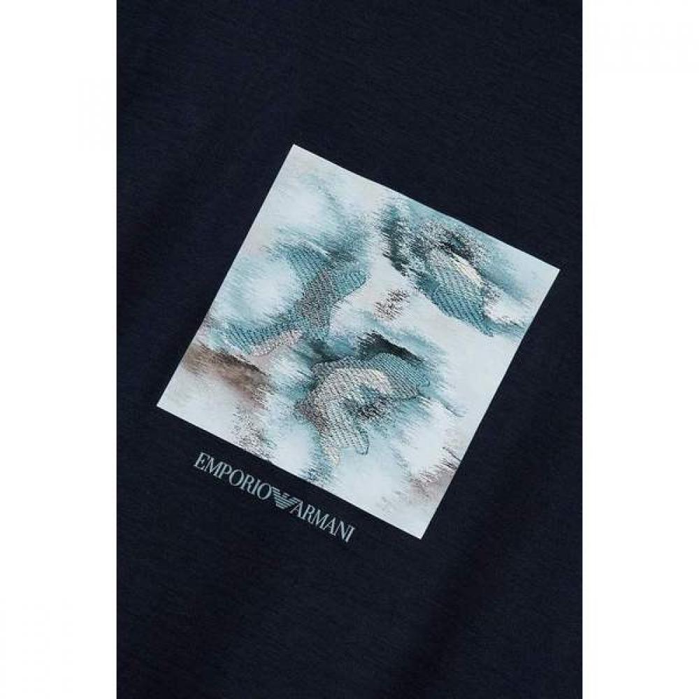 Emporio Armani Men S Lyocell Graphic T ShirT A516126061