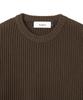 KNITTED Cotton Minimalist Round Knit Brown