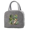 Portable Food Insulation for Traveling  Jungle Tiger Letter Printing Box Picnic Waterproof Oxford Zipper Insulation Lunch Bag