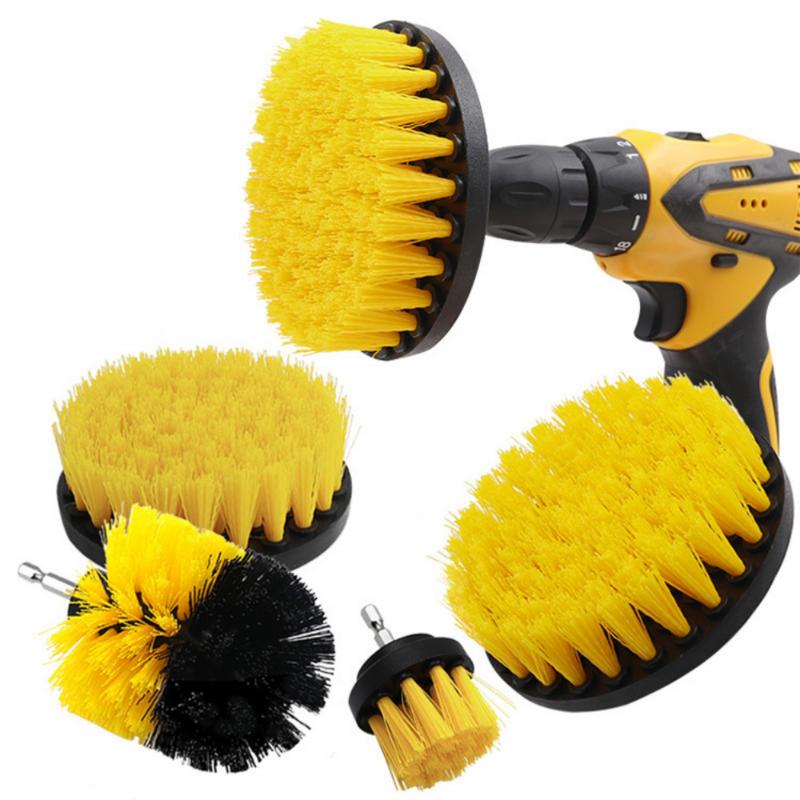 Electric Drill Scrubber Brush Power Brush Set Kit Car Soft Brush Drill Kit Bathroom Kitchen Auto Care Cleaning Tools