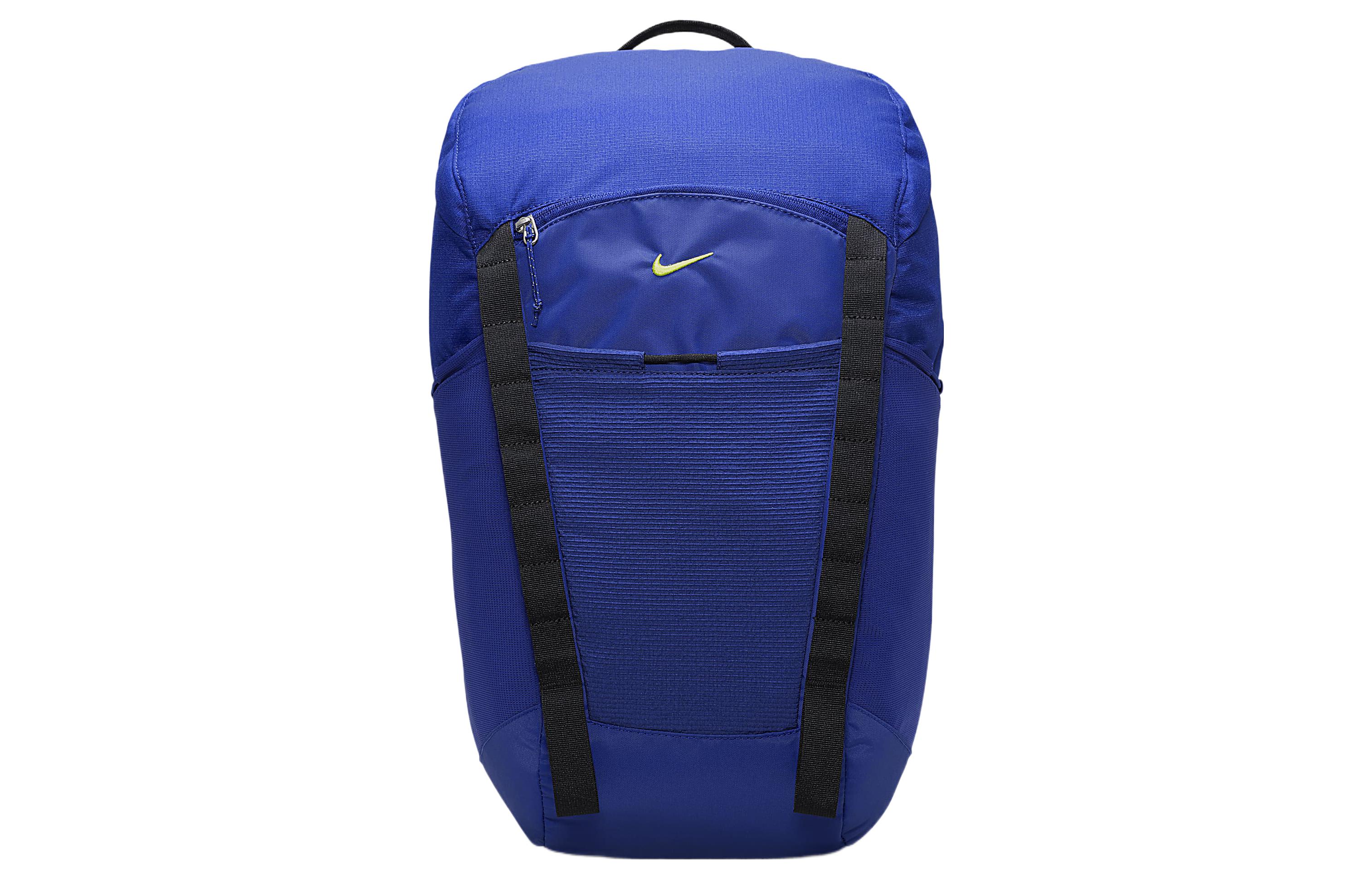Nike Polyester Backpack Regular Unisex Dark Royal Blue & Black & Atomic Green DJ9677-455