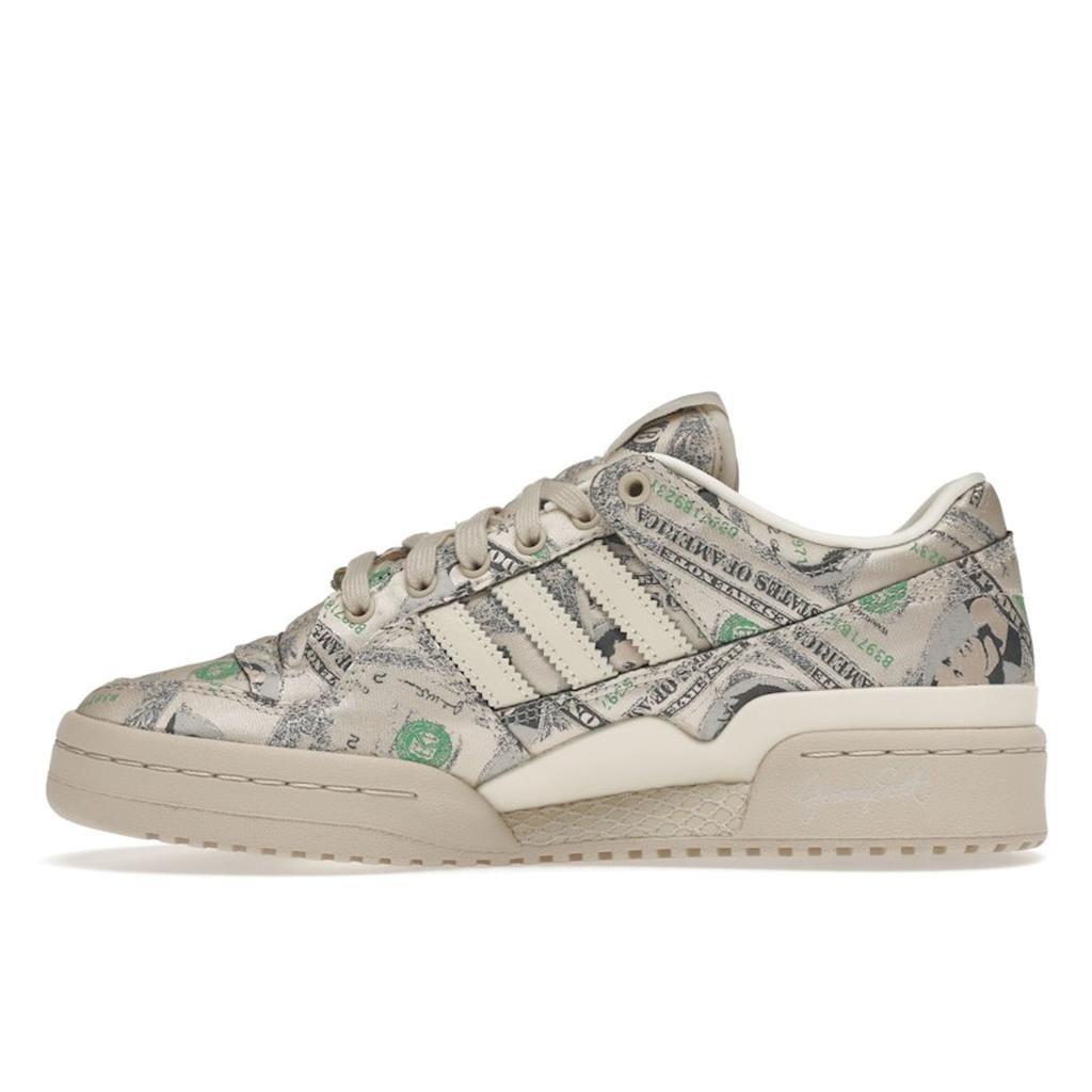 Jeremy Scott X Adidas Forum Wings 1.0 Low Money Unisex Sneakers Cream Bliss Green-Night GX6393