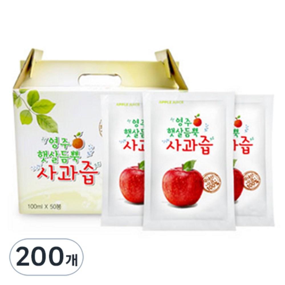 Yeongju Haetsal Deumppuk Apple Juice 100ml 200 pcs