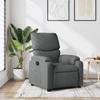 Vidaxl Foldable Armchair, Dark Grey, Fabric Upholstered
