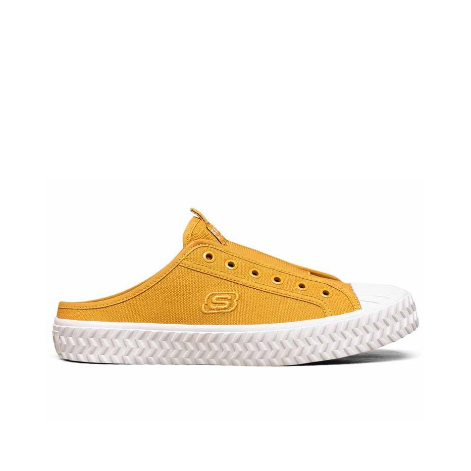Skechers Simple Alsidige Lave Canvas Sko Dame Sneaker Klar Gul 155386-YEL