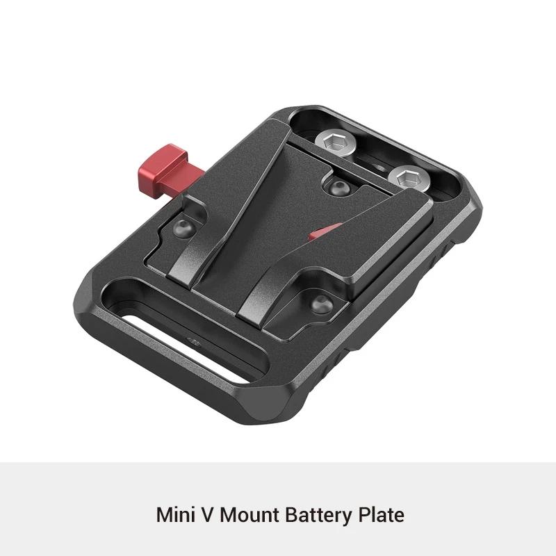 SmallRig V Mount Battery Plate, V-Lock Mount Battery Plate with 15mm Rod Clamp & Adjustable Arm for Power Supply - 2991 Mini V Battery Plate