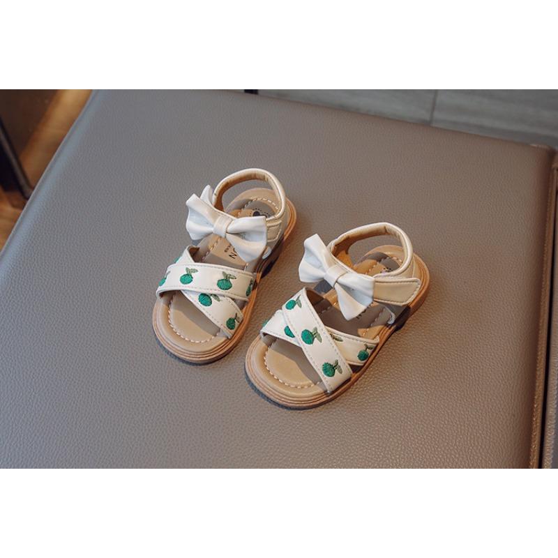 Fashion Embroidered Soft Sole Princess Sandals For Kids Girls Summer Beach Shoes