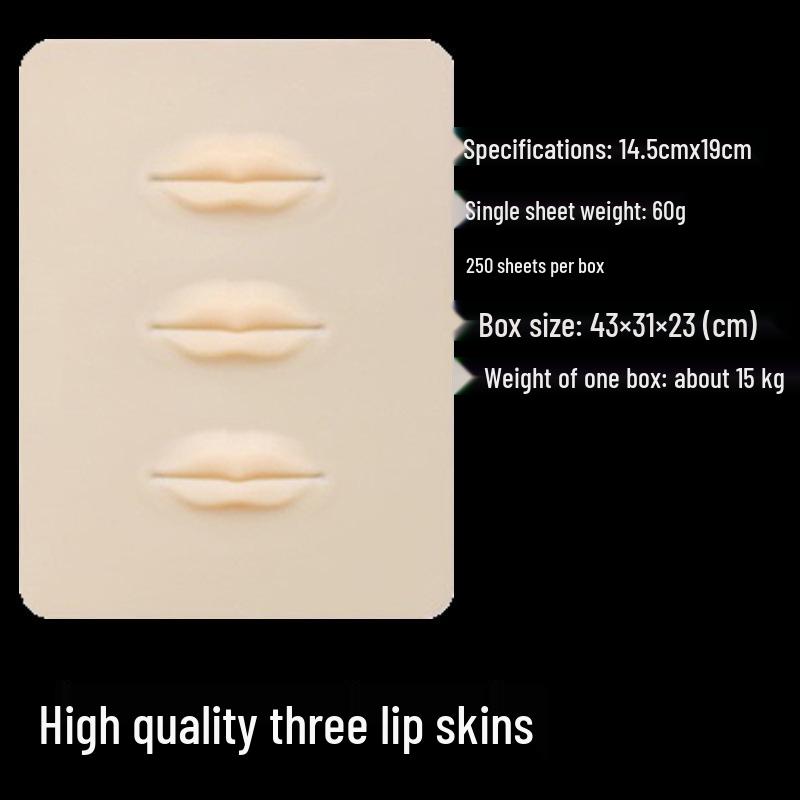 Realistic Silicone Practice Skin for Semi-Permanent Makeup: Eyebrows, Eyes, Lips Tattoo Training for Beginners