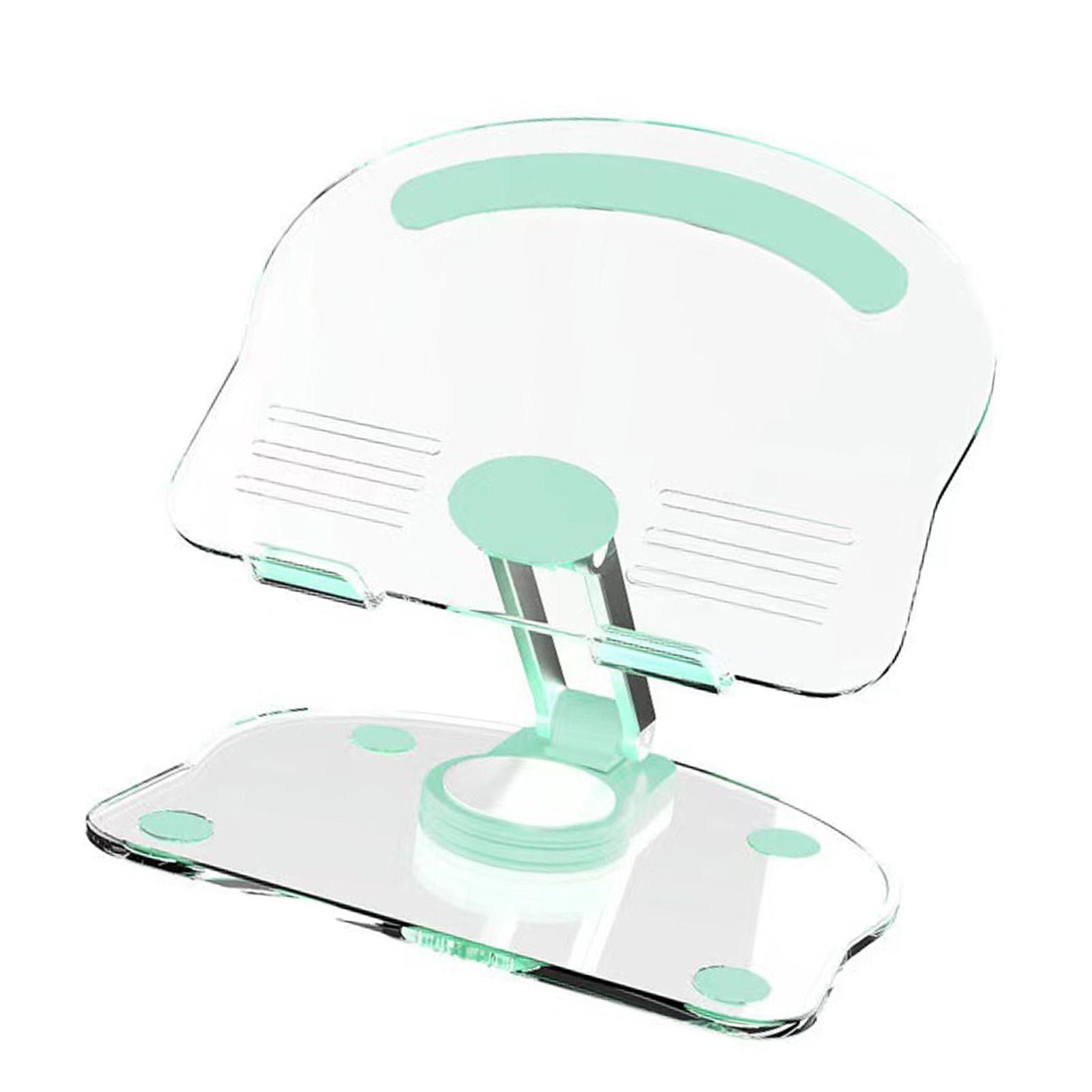 

Подставка-держатель для планшета, вращающаяся на 360 градусов, подъемная, складная, акриловая, прозрачная, настольный держатель для планшета зелёный