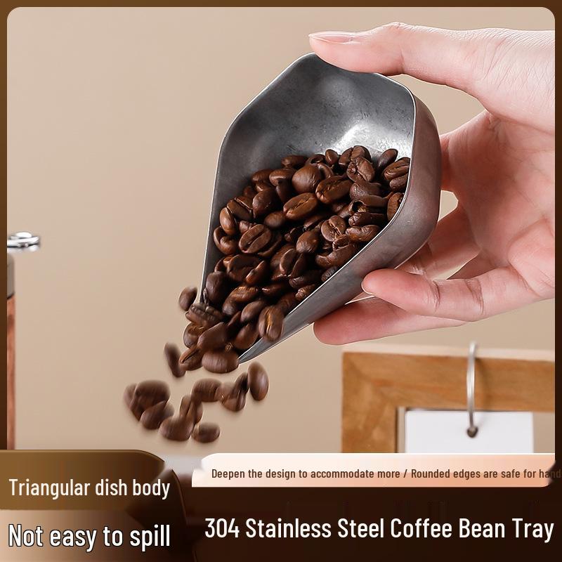 304 Stainless Steel Coffee Bean Weighing Dish with Colorful Display Tray