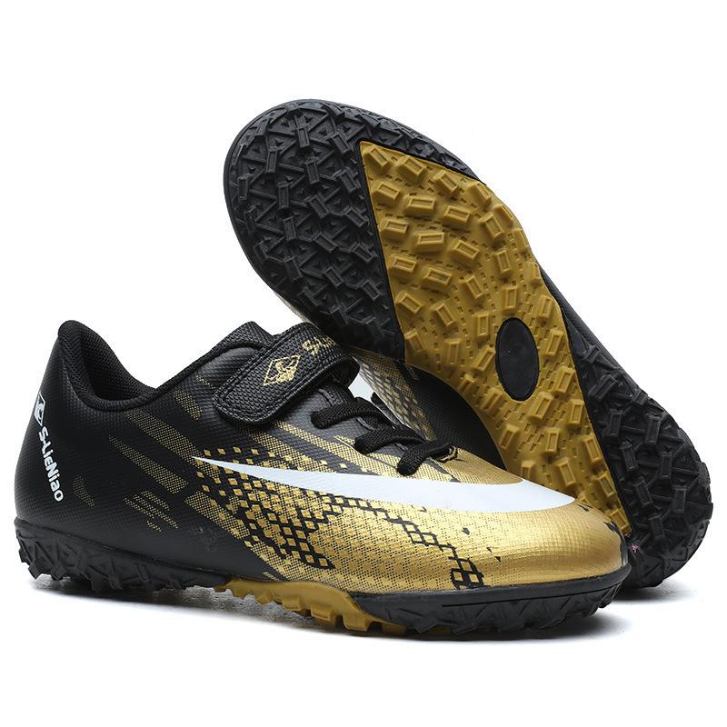

Lace-up-free children s football shoes men s and women s broken nails TF artificial grass youth primary school students Velcro competition training sh 30