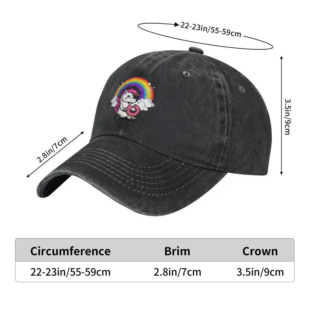 Unicorn Donut Baseball Cap Cotton Hats Cowboy Caps Unisex