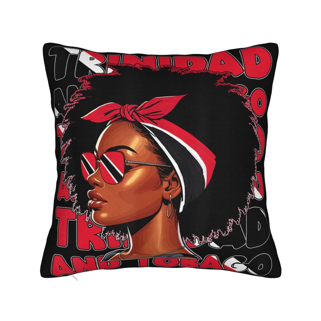 Trinidad and Tobago Flag Football Pillow Covers Stuff Printing Cushion Cover Decor  Pillow Case Cover Home Multiple Sizes